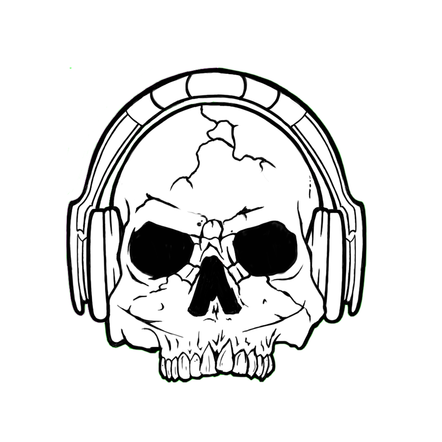 894x894 Skull N Headphones