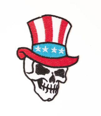 324x371 American Top Hat Skull Patch Cybershop Australia