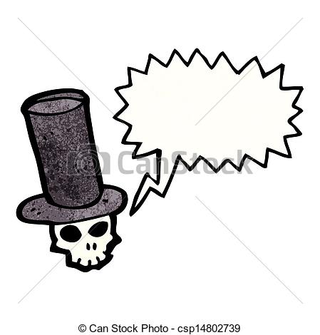 449x470 Skull In Top Hat Cartoon
