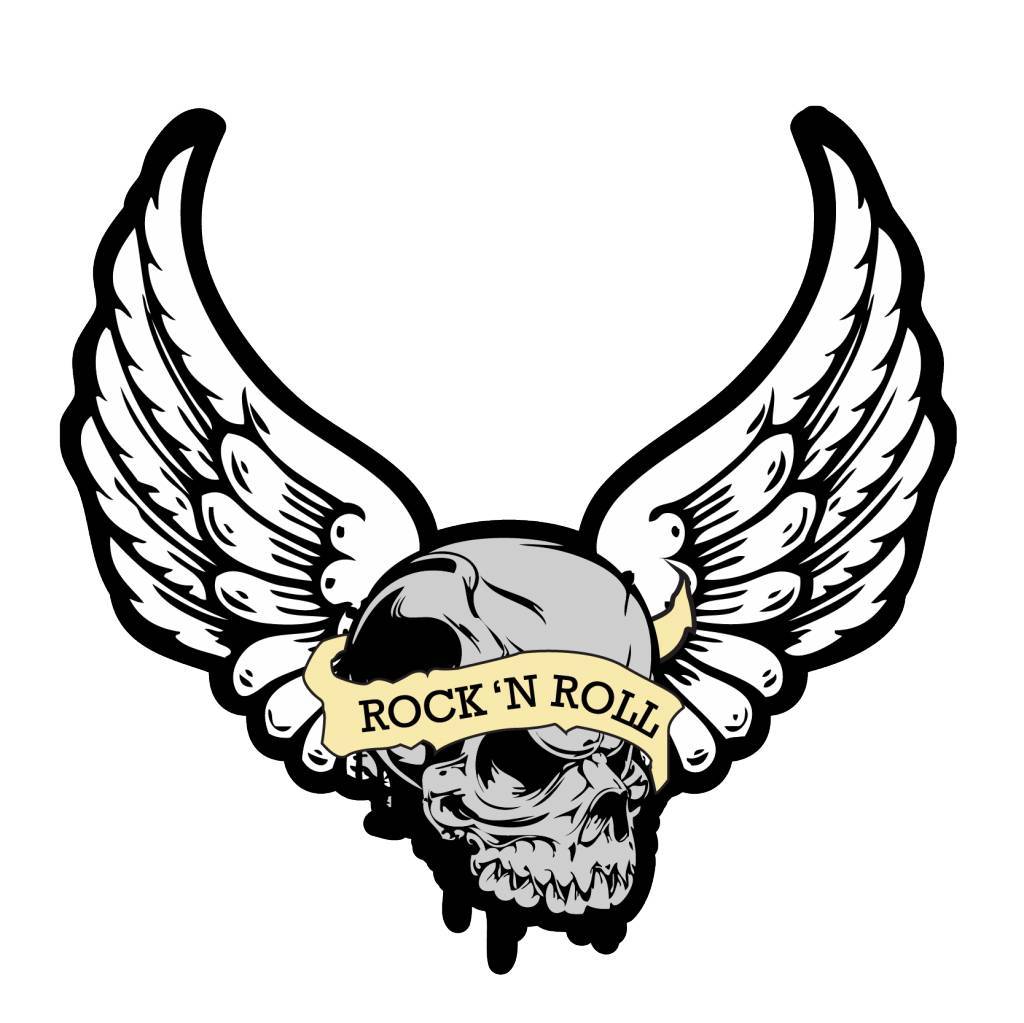 1024x1023 Old School Skull With Wings