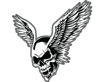 340x270 Skull Wings Etsy