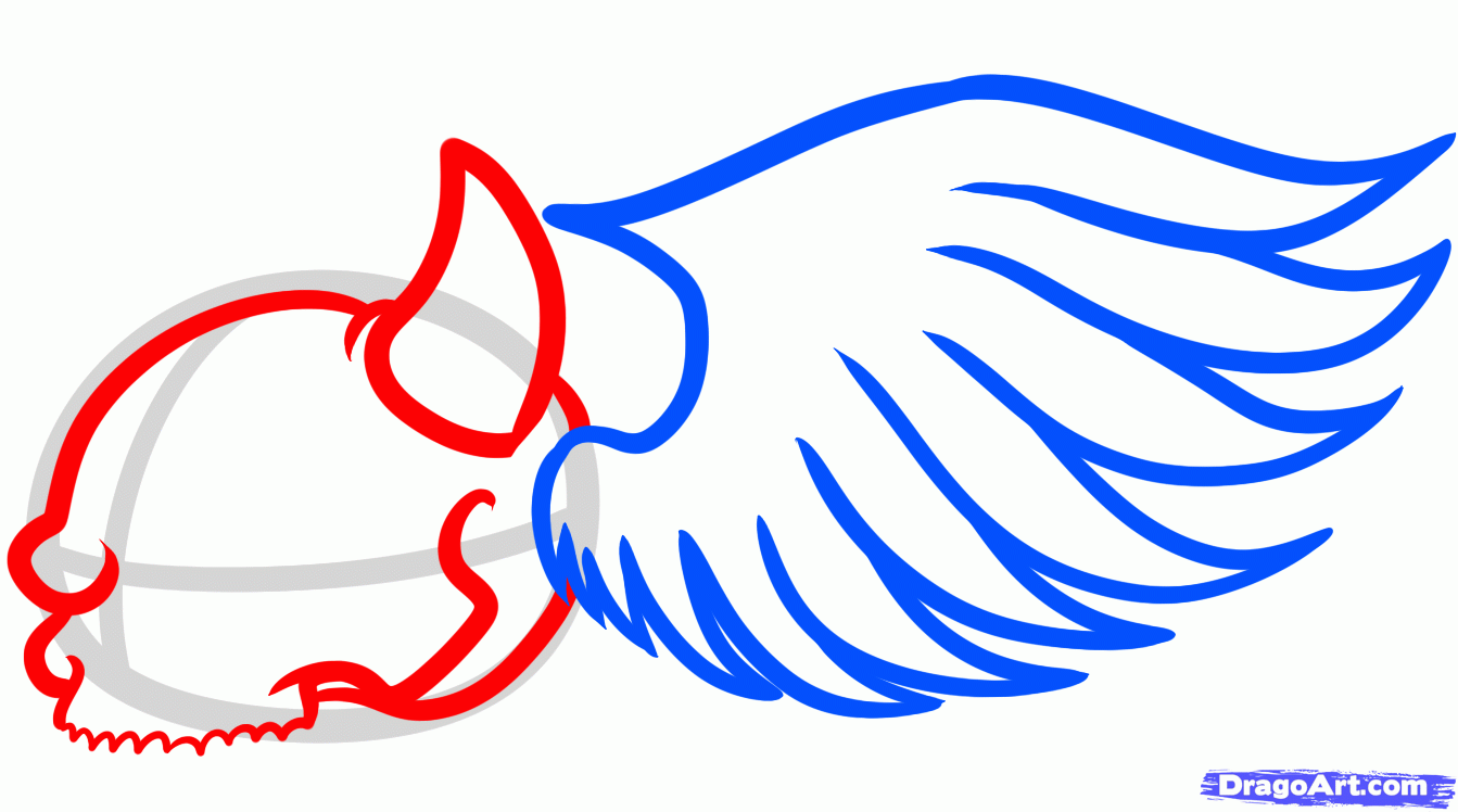 1343x748 Step How To Draw A Fiery Skull, Skull In Flames