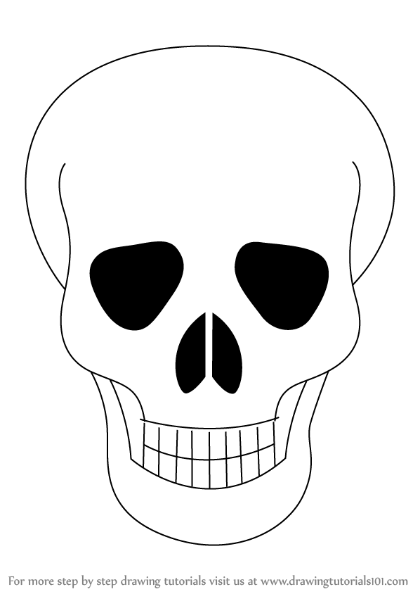 598x844 Easy Skull Drawings Free Download Clip Art