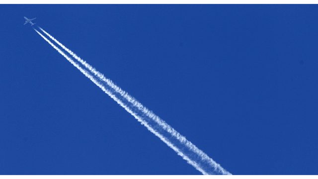 640x360 Navy Plane Traces Obscene Sky Drawing Over Washington Town
