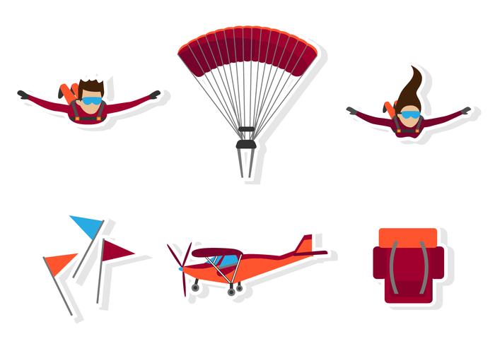 700x490 flat skydiving icon