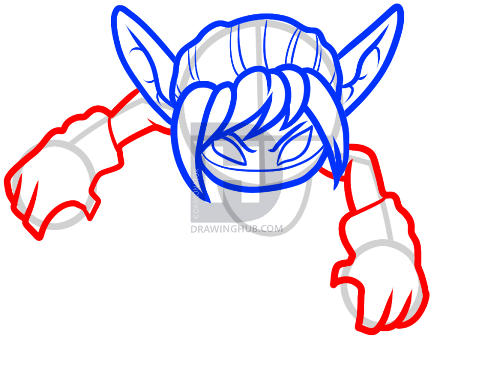 936x720 How To Draw Stealth Elf, Skylanders, Stealth Elf, Step