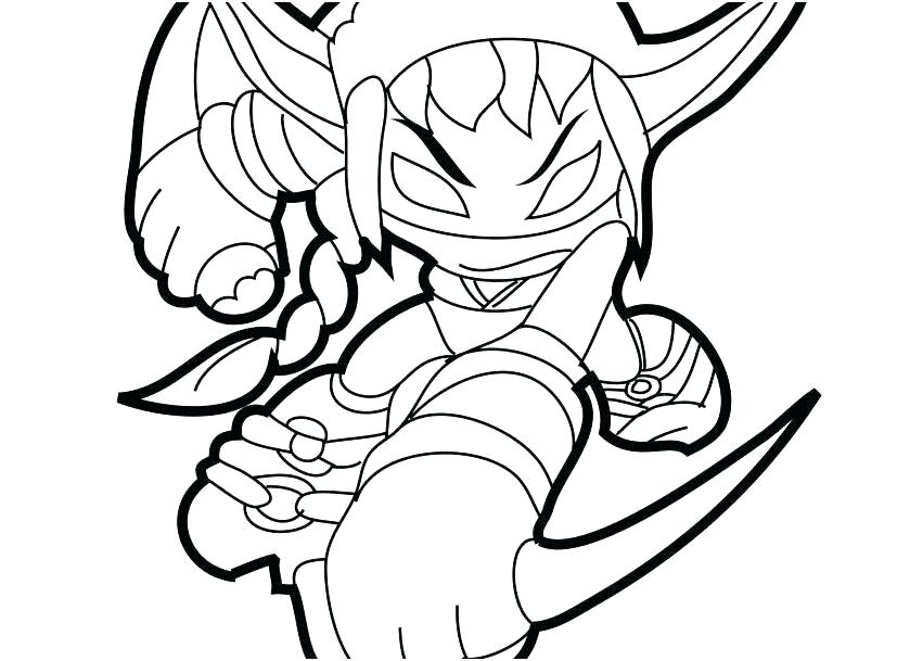 827x609 Colouring Pages Skylanders