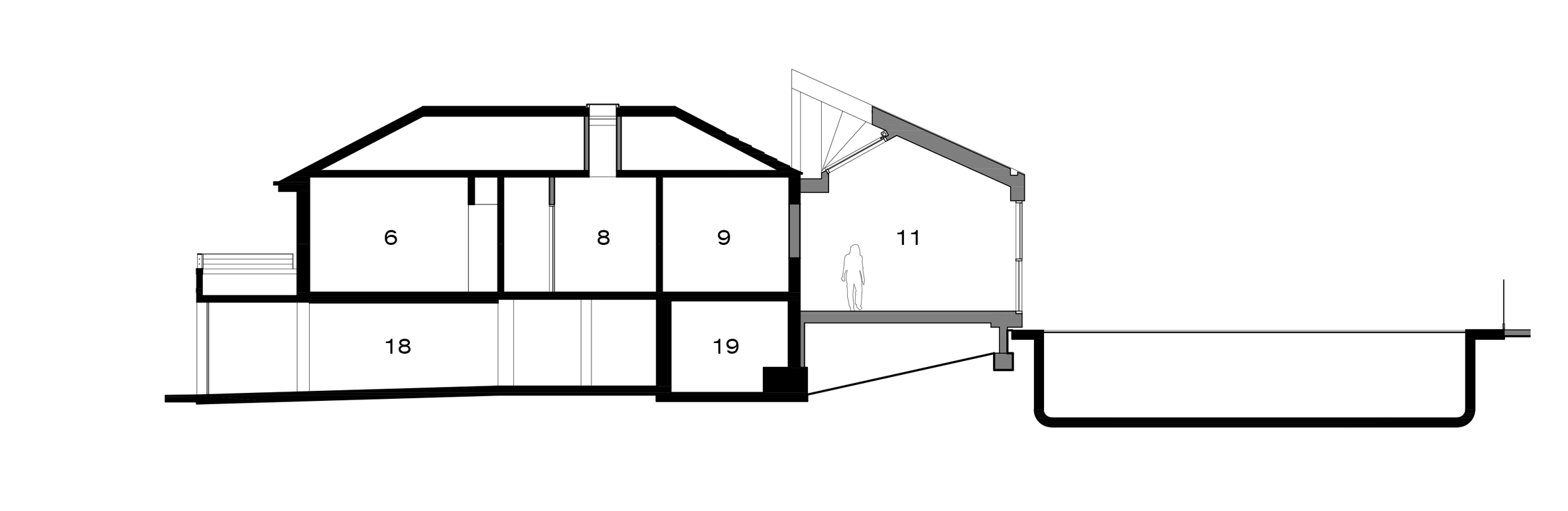 2364x770 Concertina Rooflight Illuminates Sydney House