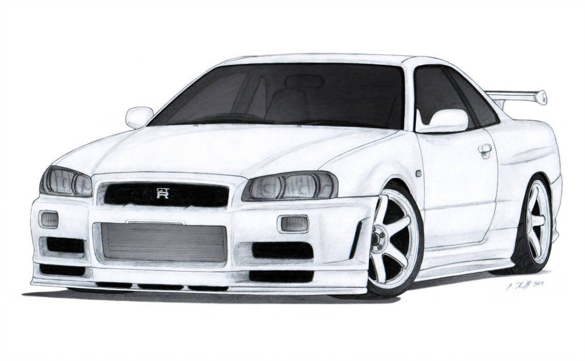 1138x702 Nissan Skyline Gt R Drawing