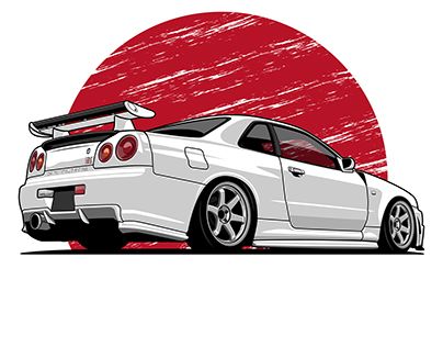 404x316 Nissan Skyline Vector Art Cars Nissan Gtr Skyline, Jdm