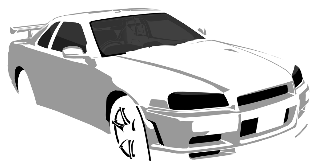 1024x547 Nissan Skyline Gtr Fast Furious Drawing