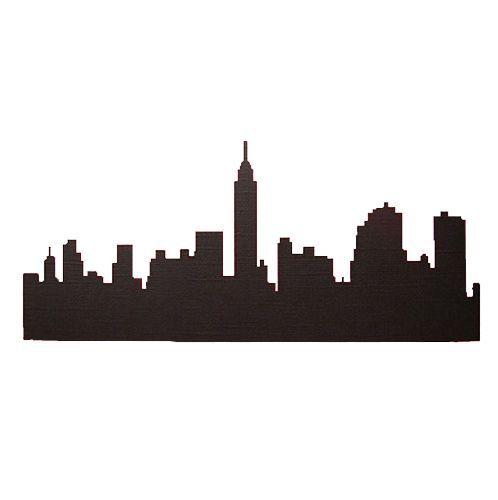 498x500 New York City Silhouettecutouts For Side Wallsback Lit