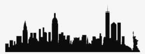 300x112 New York Skyline Silhouette Png Download Transparent New York