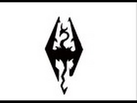480x360 How To Draw The Skyrim Logo