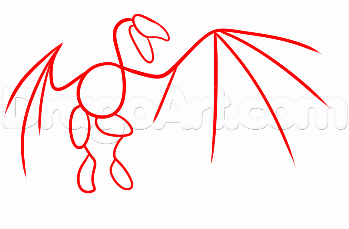 1118x735 How To Draw A Dragon Easy How To Draw A Dragon From Skyrim Step