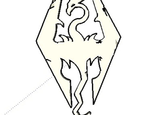 628x472 skyrim logo keyring