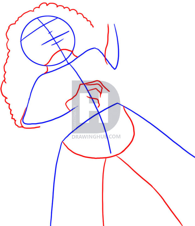 621x720 How To Draw Slash, Step