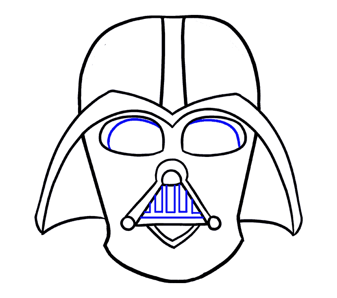 678x600 How To Draw Darth Vader In A Few Easy Steps Easy Drawing Guides