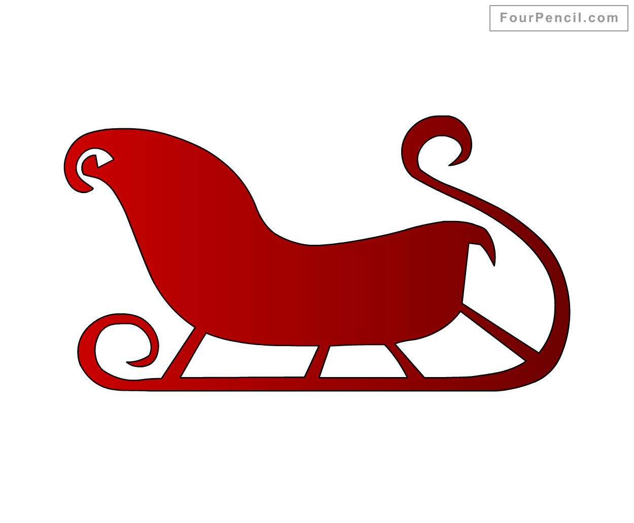 1250x1032 How To Draw Sledge For Kids Step