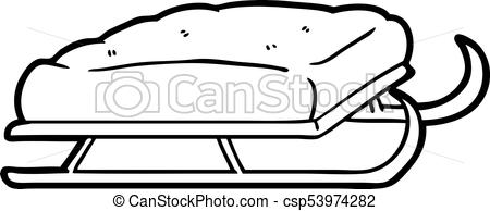 450x194 Cartoon Sledge