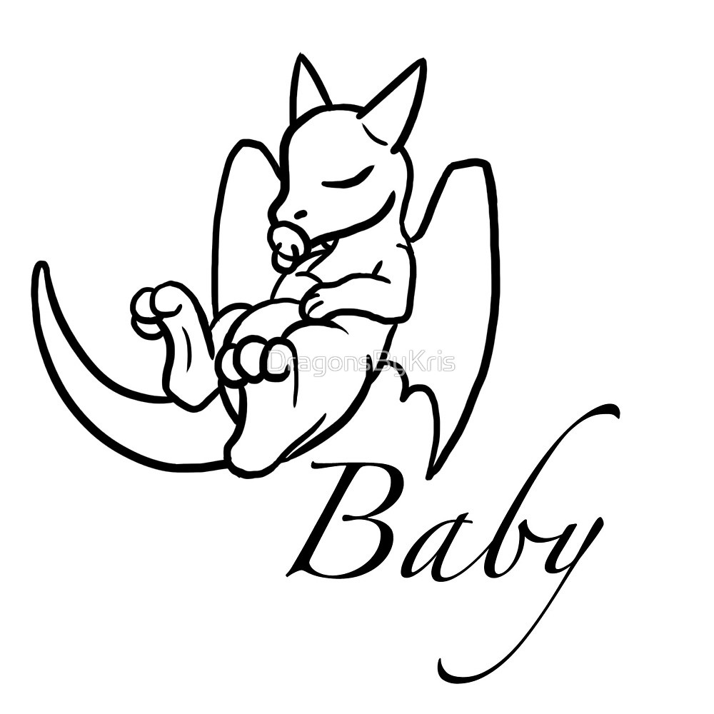 1000x1000 Sleeping Baby Dragon
