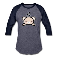 190x190 Cute Sleeping Bear Design Kawaii Style Drawing Unisex Baseball T