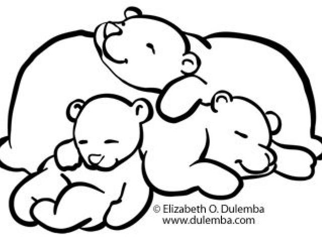 640x480 Polar Bear Clipart Sleeping Bear