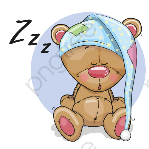 500x500 Transparent Sleeping Bear Png Format Image With Size
