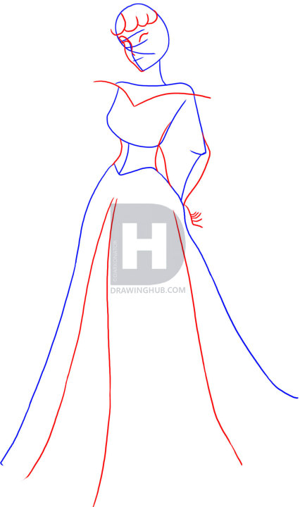 426x720 How To Draw Sleeping Beauty, Step