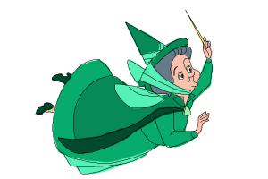 300x200 how to draw fauna from sleeping beauty