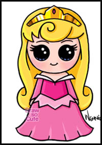 200x284 How To Draw Sleeping Beauty Cartoon Characters Drawing Tutorials