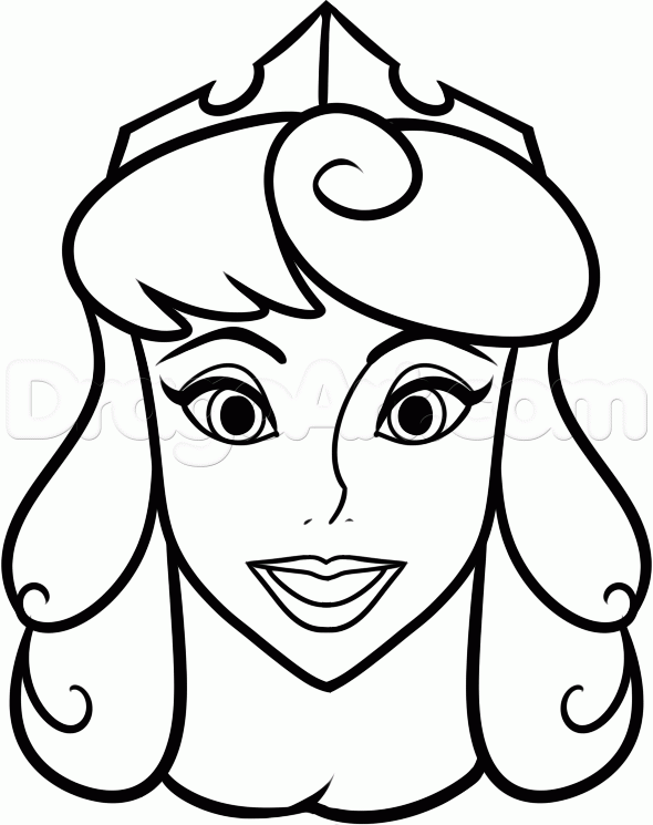 590x745 How To Draw Sleeping Beauty Easy, Step