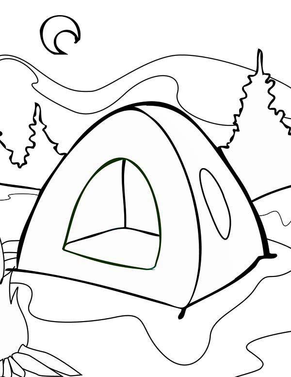 600x776 Tent Coloring