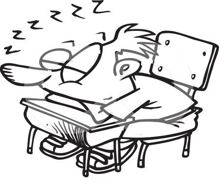 450x386 Boy Sleeping On His Desk Humorous Dispassionate