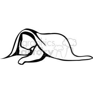 300x300 A Small Child Sleeping Under A Blanket Clipart Royalty Free