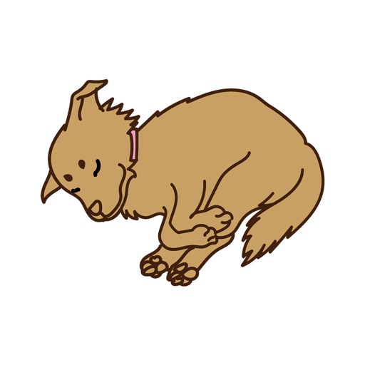 512x512 Sleeping Dog Sticker Apps
