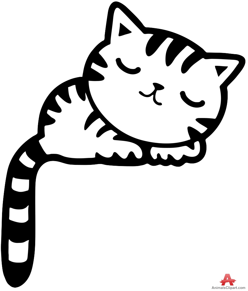 853x999 Kitten Drawing Sleeping For Free Download