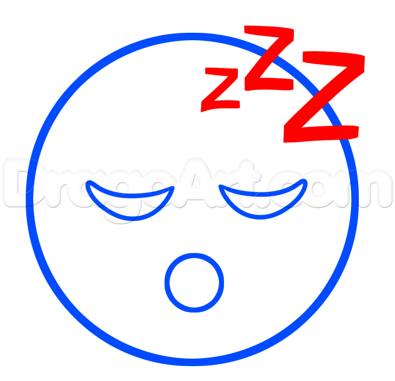797x768 How To Draw Sleep Emoji, Step