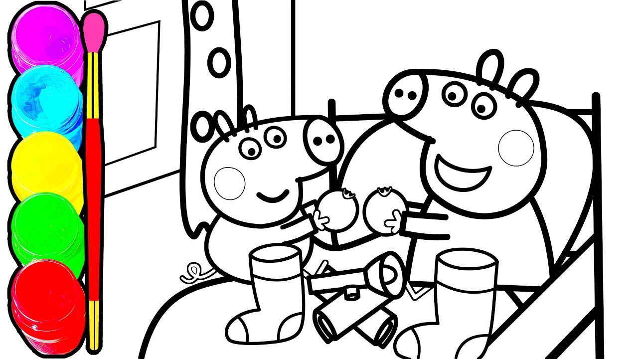 1280x720 old macdonald had a farm song peppa pig sleeping time coloring