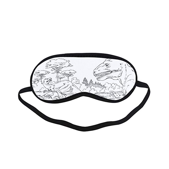 679x679 sleeping mask dinosaur drawing blindfold eye