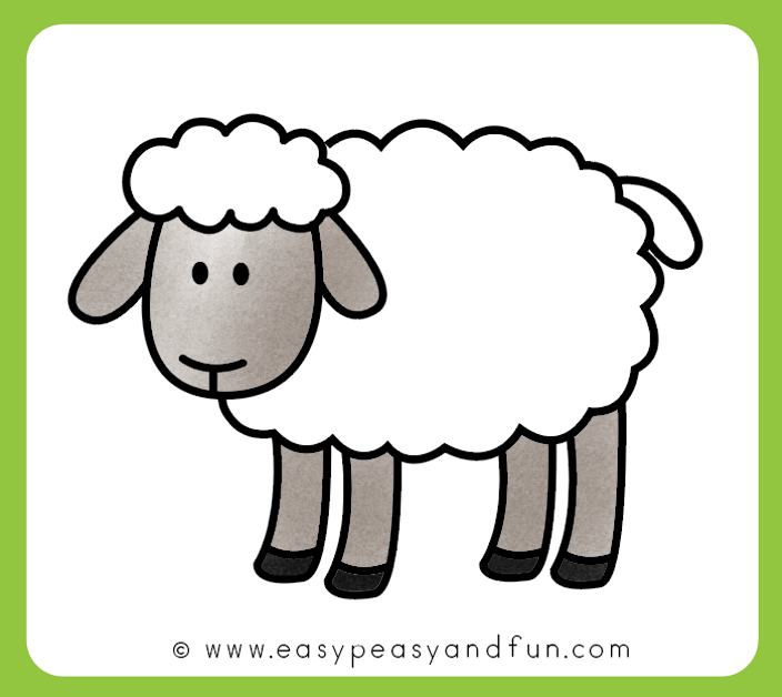 704x628 How To Draw A Sheep