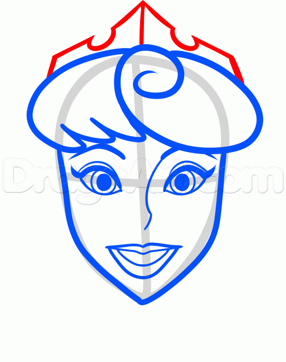 590x745 Step How To Draw Sleeping Beauty Easy