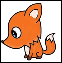 200x201 how to draw cartoon foxes realistic foxes drawing tutorials