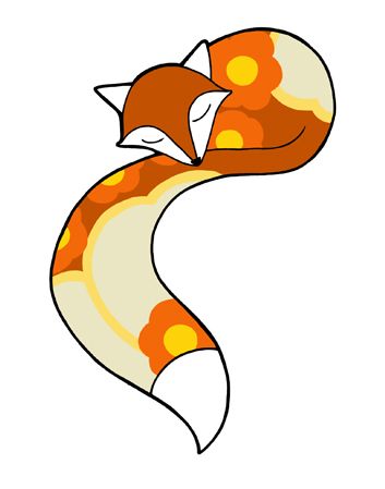 353x449 sleeping fox sticker idea planner fox drawing, fox art, fox