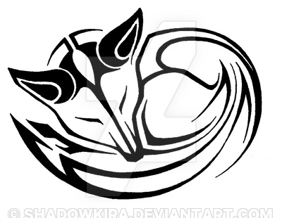 400x310 Tribal Sleeping Fox