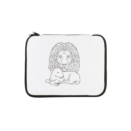 460x460 Lion Lamb Laptop Sleeves