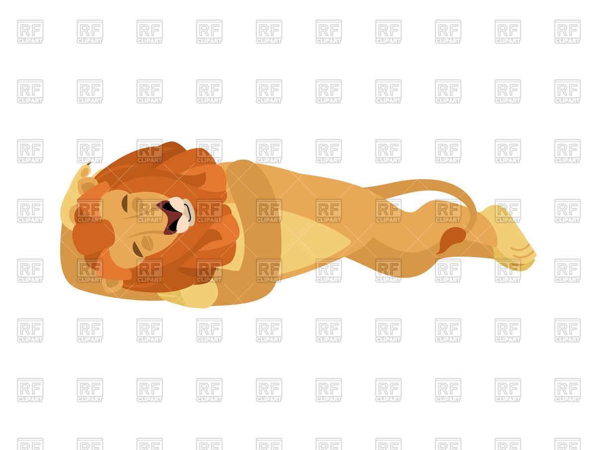 1200x904 Lion Sleeping Vector Image Of Plants And Animals Popaukropa
