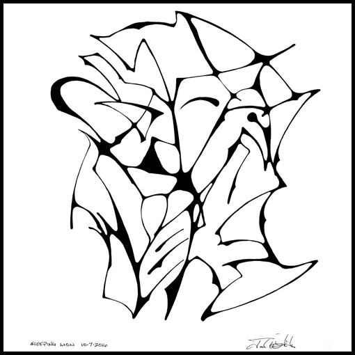 510x510 Sleeping Lion Joel B White, Fine Artist And Illustrator