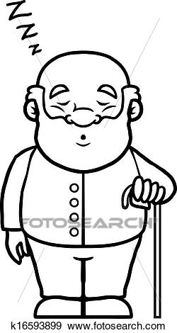 250x470 Old Man Sleeping Clipart Clip Art Images