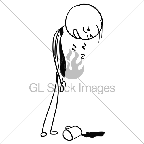 500x500 tired overworked businessman sleeping standing with coffe gl